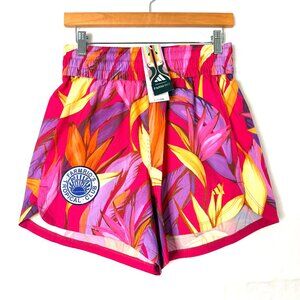 NEW ADIDAS x FARM RIO Pacer Tropical Club Climacool Training 5" Shorts Womens S